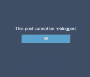Post Can't Be Reblogged